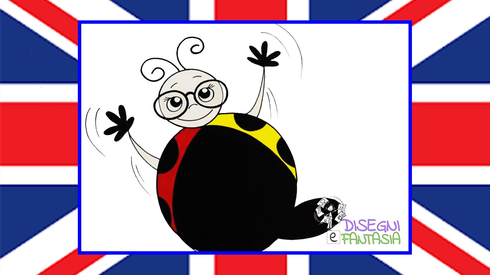 Disegna una Coccinella con gli Occhiali: LADYBUG with Glasses